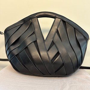 Anthropologie Petite Woven Basket Bag